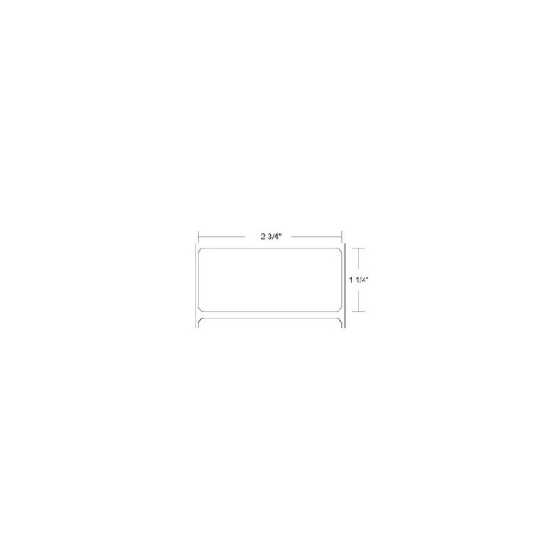 ROLLO DE ETIQUETA ZEBRA 72369 2.75" x 1.25" Z-SELECT 4000T ALL-TEMP