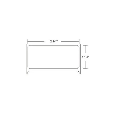 ROLLO DE ETIQUETA ZEBRA 72369 2.75" x 1.25" Z-SELECT 4000T ALL-TEMP