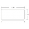ROLLO DE ETIQUETA ZEBRA 72369 2.75" x 1.25" Z-SELECT 4000T ALL-TEMP