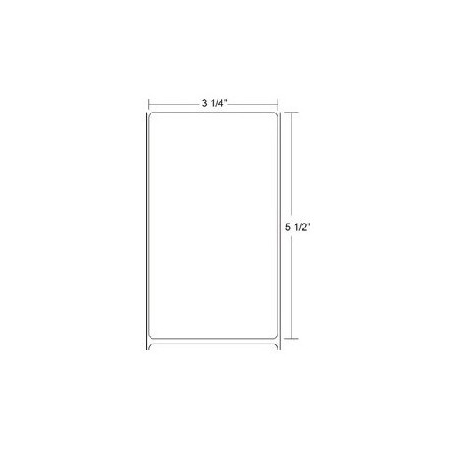 ROLLO DE ETIQUETA ZEBRA 72371 3.25" x 5.50" Z-SELECT 4000T ALL-TEMP