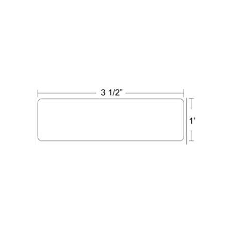 ROLLO DE ETIQUETA ZEBRA 72373 3.50" x 1" Z-SELECT 4000T ALL-TEMP