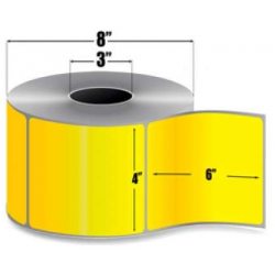 ROLLO DE ETIQUETA ZEBRA 10006208-1 4" x 6" Z-PERFORM 2000T AMARILLO