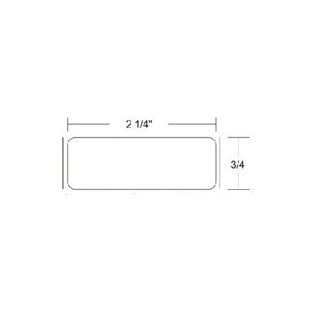 ROLLO DE ETIQUETA ZEBRA 800622-075 2.25" x 0.75" Z-SELECT 4000T