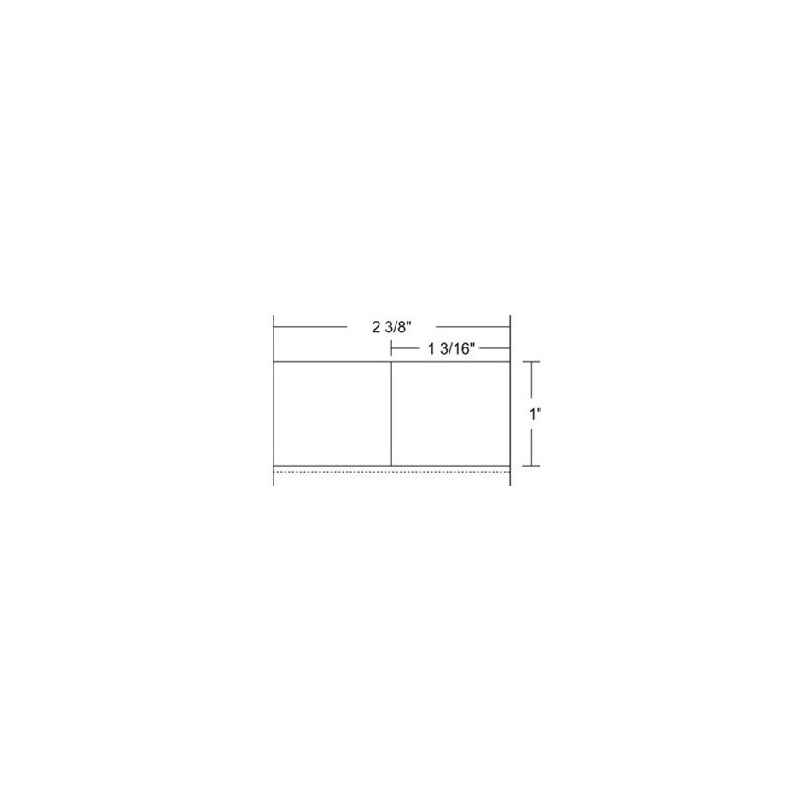 ROLLO DE ETIQUETA ZEBRA 10010052 2.375" x 1" Z-SELECT 4000D REMOVABLE