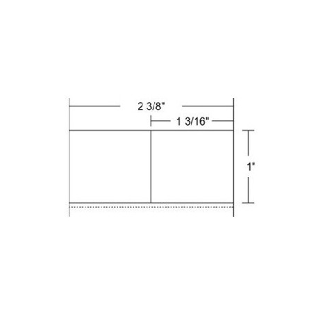 ROLLO DE ETIQUETA ZEBRA 10010052 2.375" x 1" Z-SELECT 4000D REMOVABLE