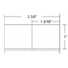 ROLLO DE ETIQUETA ZEBRA 10010052 2.375" x 1" Z-SELECT 4000D REMOVABLE