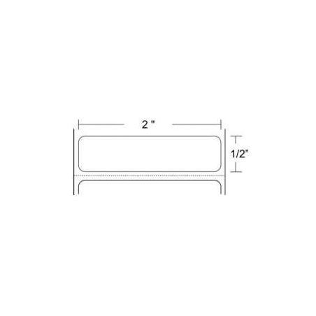 ROLLO DE ETIQUETA ZEBRA 18943 2" x 0.50" Z-ULTIMATE 3000T BLANCO