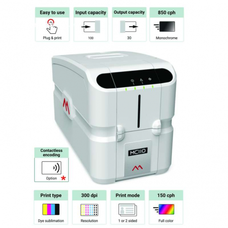 IMPRESORA DE PVC MATICA MC110 UNA CARA